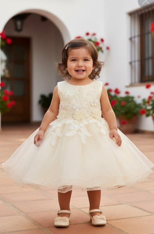 Floral Tulle Baby Dress 9110