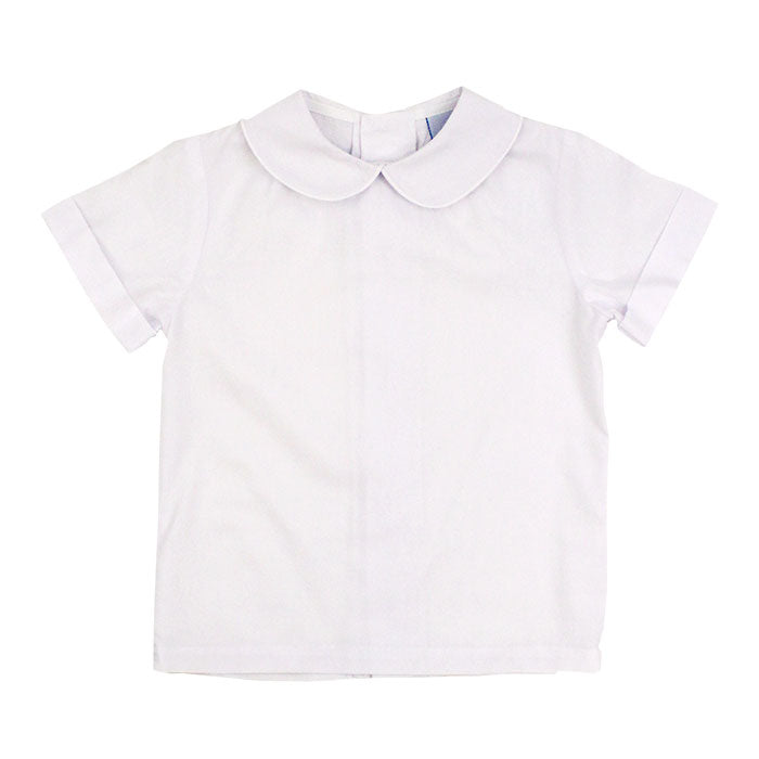 112-PSB-B, Boys short sleeve piped shirt