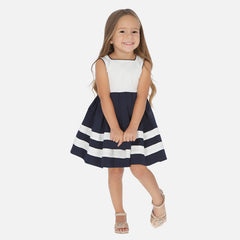 Navy Nautical Blue and White Dress