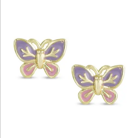 321E, Butterfly Stud Earrings