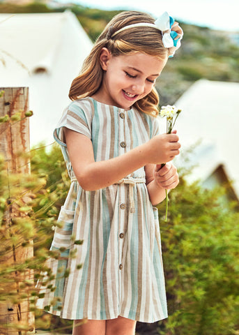 Stripes linen dress