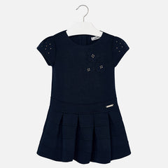 4923E Girl double-face dress with short sleeves