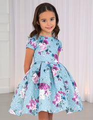 5522 Jacquard Printed Dress