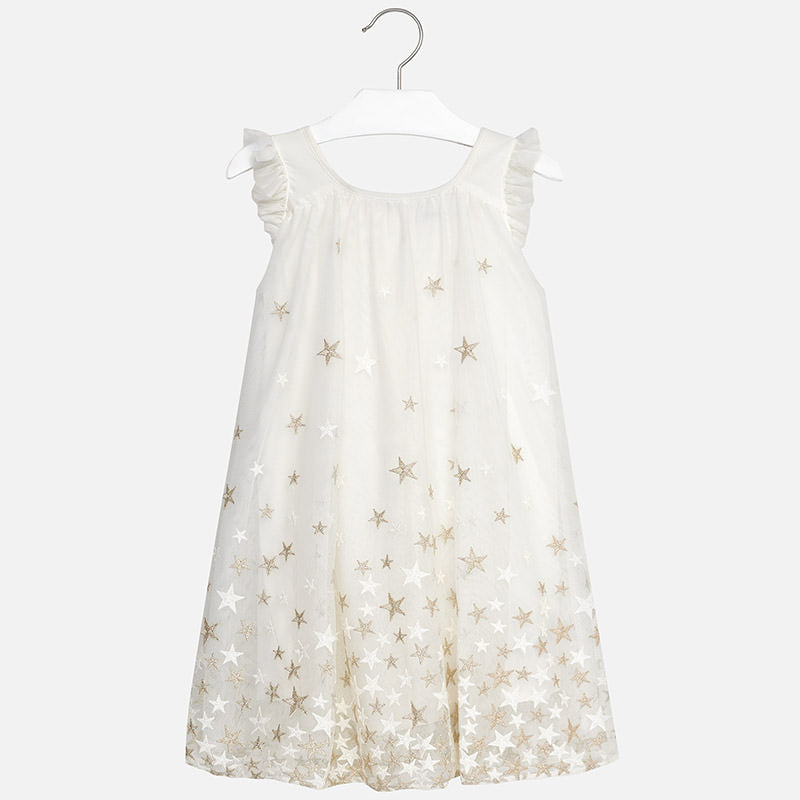 "Stars" embroiderd tulle dress 6928