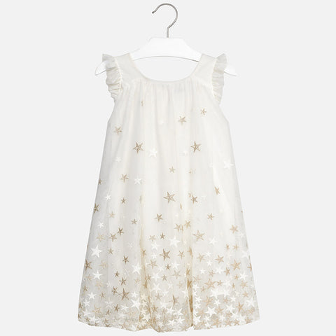 "Stars" embroiderd tulle dress 6928