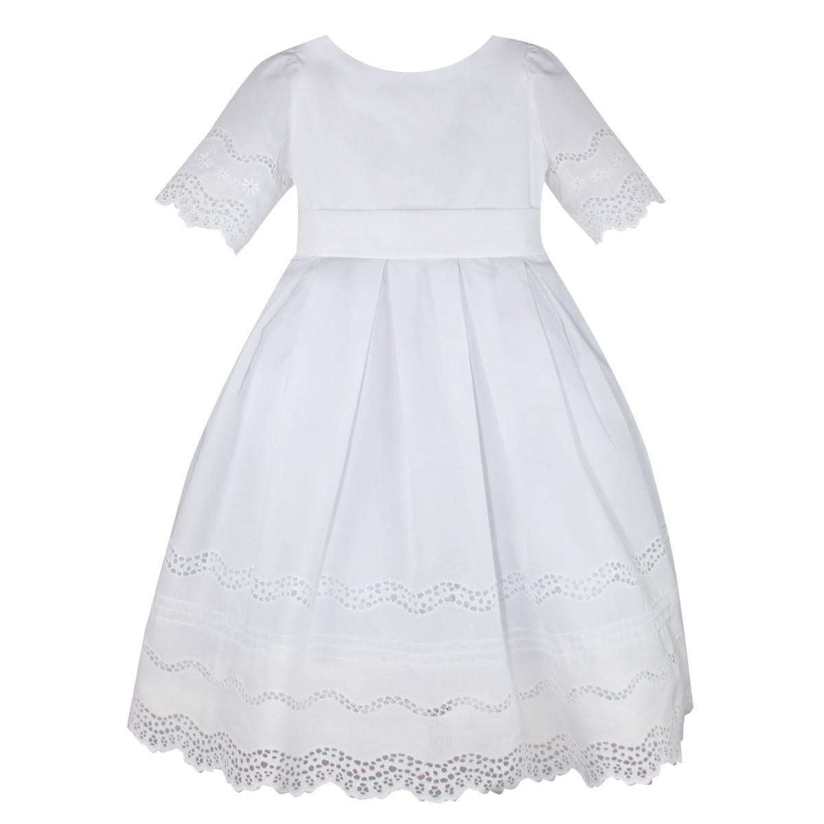 BEAUTIFUL COTTON EMBROIDERED LACE DRESS