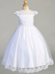 EMBROIDERED LACE ON TULLE
